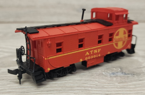 Vagón de tren Roco escala HO ATSF Santa Fe rojo caboose 999014 LEER | Condition: Used
