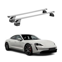 Menabo DachträGer GrundtäGer FüR Porsche Taycan 2019-2026 75Kg Stahl Silber 2X