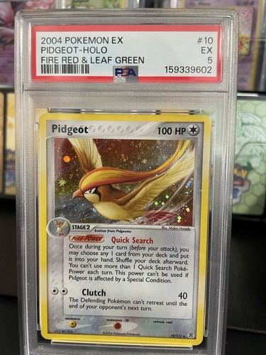 2004 Pokemon EX FireRed LeafGreen Pidgeot Holo #10/112 PSA 5 EX