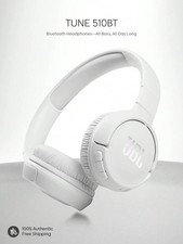 JBL Tune 500 Wired Headphones On-Ear Pure Bass-WHITE NEW