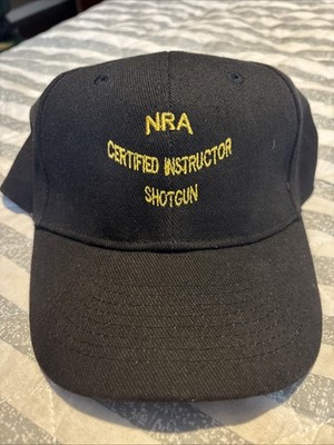 Authentic NRA Certified Instructor Shotgun Hat Snap Back firearms training