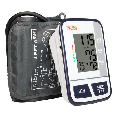 #ad MOBI Upper Arm Blood Pressure Monitor Measures Systolic Diastolic Convenie... $40.49