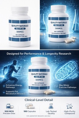 Quality Naturals SLU-PP-332 500mcg 100 Capsules Mitochondrial Energy Support