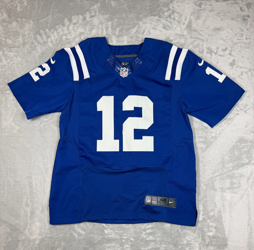 Nike Indianapolis Colts Andrew Luck #12 Jersey Mens Size 40 NFL On Field Blue 