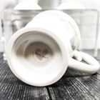 6 MARY KAY 2002 Coffee Mugs White & Gray Paisley/Heart For Team Entertaining — photo 7