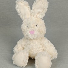 Tchibo TCM Hase rosa Nase ❤️ Stofftier Kuscheltier Plüschtier Creme Weiß