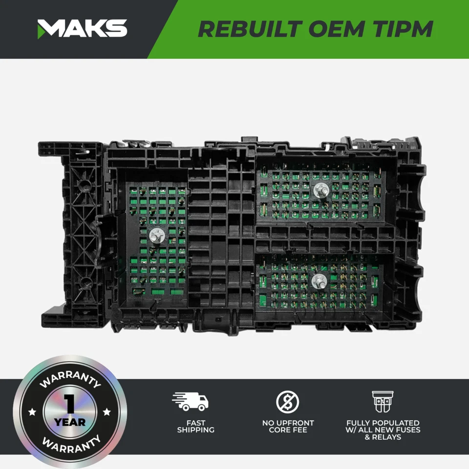 Jeep Cherokee 2016-2017 OEM reconstruido TIPM caja de fusibles 68264525 Foto 3 de 4