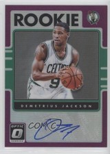 2016 Donruss Optic Rookie Signatures Purple Prizm Demetrius Jackson #47 Auto 0c2