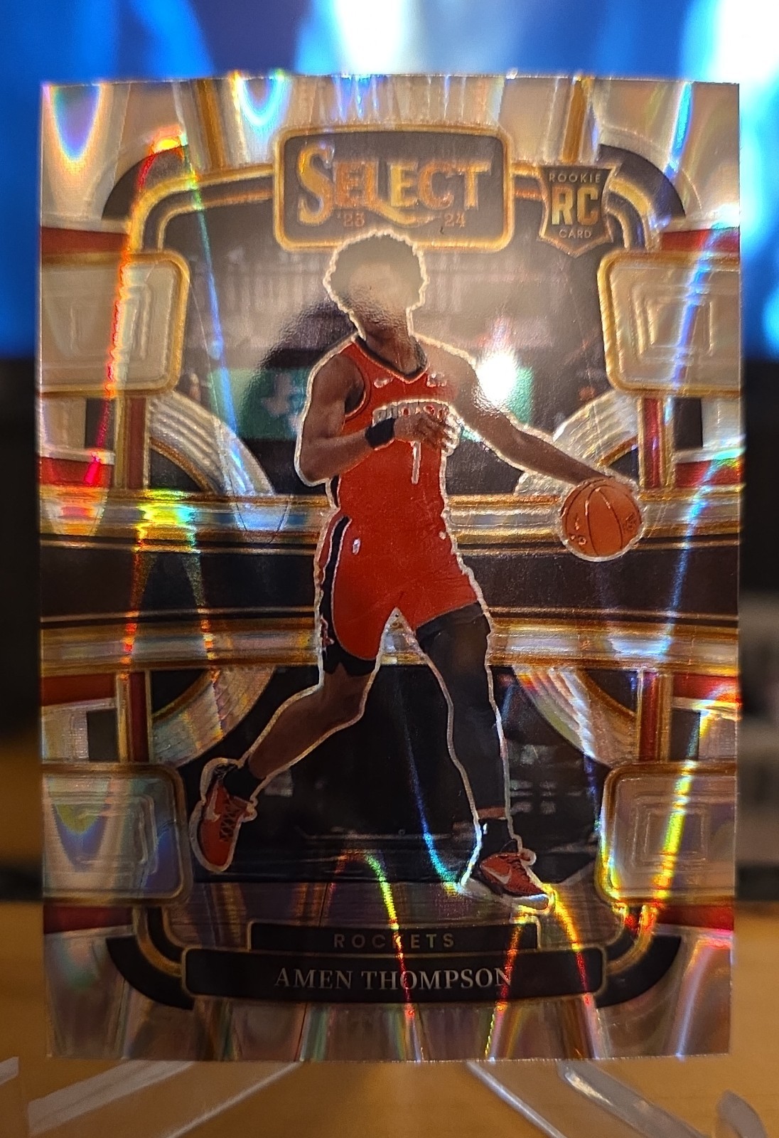 2023-24 Panini Select - Concourse Amen Thompson #96 Tectonic Prizm (RC)