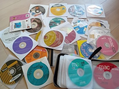 Apple Macintosh Computer Retro Vintage Software CDs Grosses Konvulut