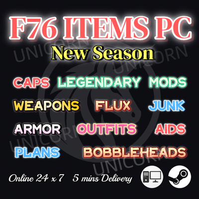 #ad PC Fallout 76✅Caps Junk Legendary Mods Power Armor Bobbleheads Plan Mod Outfits✅ $16.80