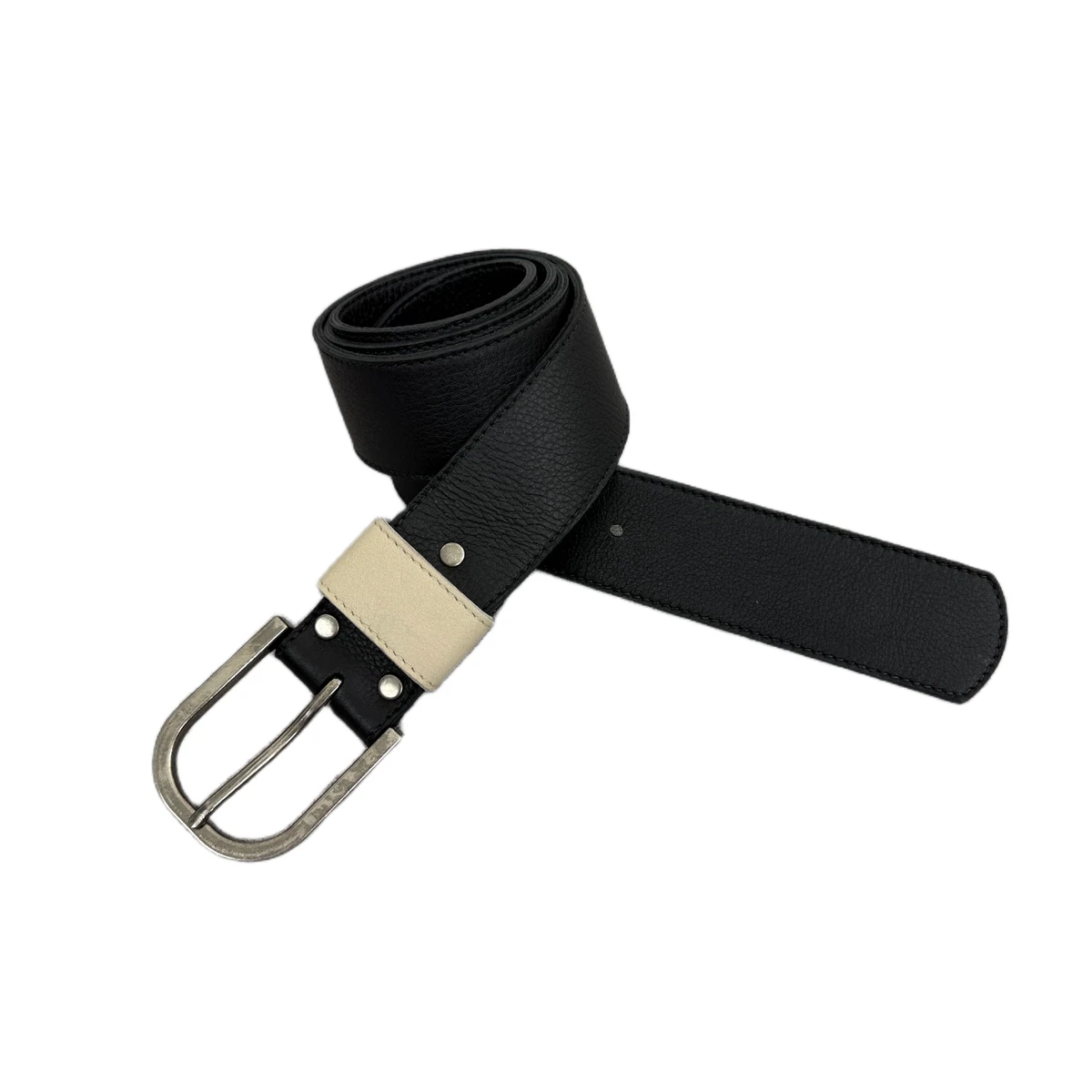 Eileen Fisher‎ Belt Womens Black Brown Leather Wide-Waist Studded Size XS Eileen Fisher Black Belts for Women for sale | eBay main image 2