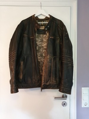 Camel Active Lederjacke Vintage Gr. 54 Herren kaum gebraucht