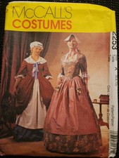 VTG McCalls Costume 2253 Sz 6 8 10 Revolutionary War Costumes OOP UNCUT Pattern