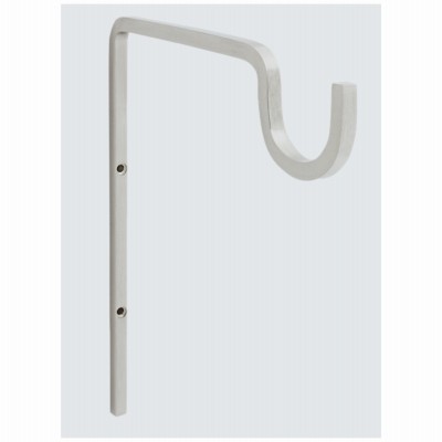 Utility Wall Hook, Satin Nickel, 27.5-Lb. Load, 9 In. - N275-509