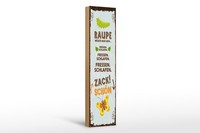 Holzschild Spruch 46X10 Cm Raupe MüSste Man Sein Fressen Schlafen Deko Schild