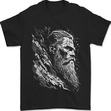 Camiseta De Hombre Viking Elder Valhalla Odin Dioses Nórdicos 100% Algodón