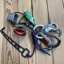 Black Diamond PETZL TRANGO Carabiner Set 4 Belay Rappel Device 4 Carabiners Trad