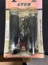 Avon Grips - CC-85-CH-FLY-HT - Custom Contour Heated Grips, Chrome