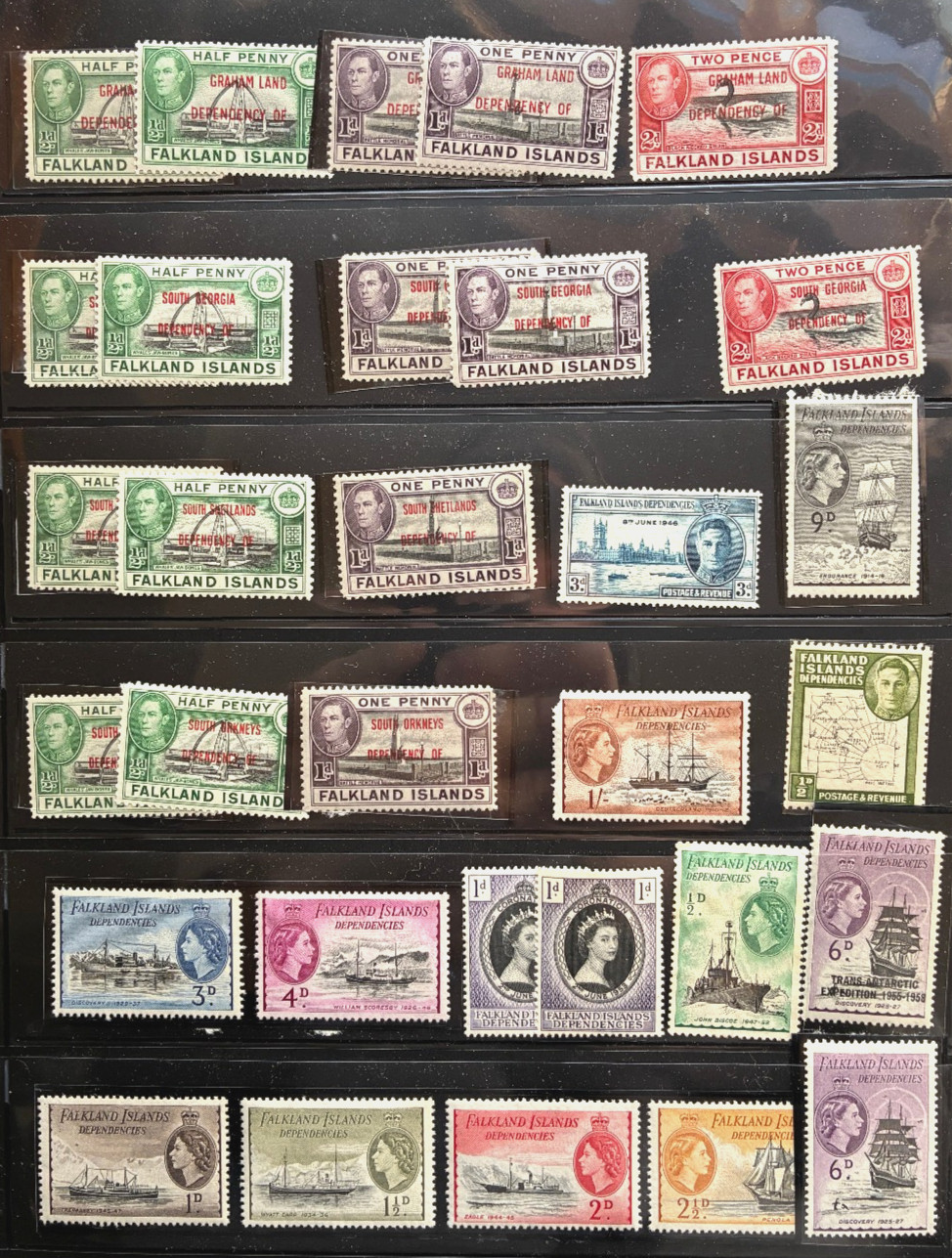 Falkland Islands  dependencies stamp lot over 50 stamps MNH/MH