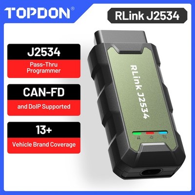 2026 TOPDON RLink J2534 Pass-Thru Programmer OEM Reprogramming Diagnostic Tool