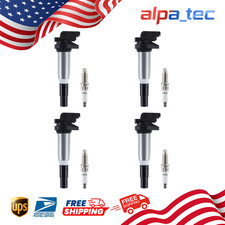 4X Ignition Coil & 4X Iridium Spark Plugs UF6...