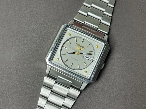 Vintage Seiko 5 Automatic 6309-546A Silver Dial 36mm Men's Watch