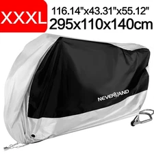 NEVERLAND Motorcycle Cover XXXL Outdoor Sun Snow UV Rain Dust Scratch-Resistant