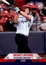 2022 Spokane Indians Choice 14 Grant Lavigne Bedford New Hampshire Baseball Card