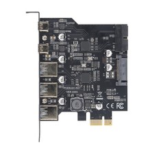 ¸PCIe To USB 3.2 Gen 1 Card 5Gbps 3 USB Type A 2 USB Type C 5 Port PCI Expres BL