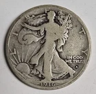 1916-S Walking Liberty Half Dollar VG