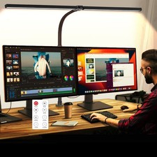 LED Desk Lamp for Office Dorm Home - Eye Caring Desk Light with Timer, Remote...