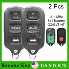 2 For 2002 2003 2004 2005 2006 Toyota Camry Remote Key Fob Entry 4B GQ43VT14T