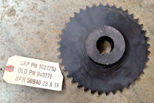 Peer 50B40 Sprocket 50 Roller Chain 40 teeth 1-7/16" Keyed Bore