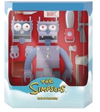 Simpsons Ultimate! Robot Scratchy Deluxe  7" Figure ReAction Super7 New MIB