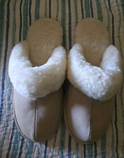 Australian Boot Company Shearling Slippers Sand Women's Medium Size 7- 8