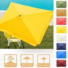 6.5x10ft Umbrella Canopy Top Cover Universal Replacement Patio Beach Outdoor