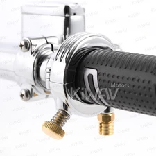 KiWAV throttle housing retro style single cable pull throttle 1" bar chrome