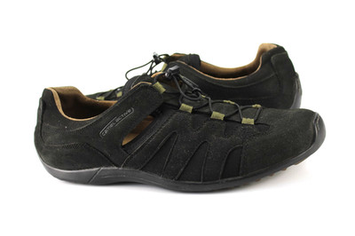 Camel Active Gr.47 Herren Comfort Slipper Sommer Wildleder Schwarz TOP  R 296