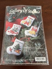 Bucilla Vintage Set Of 4 Mini Christmas Stocking Ornaments Kit 33525