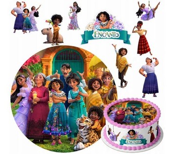 Encanto Mirabel Luisa Essbar Zuckermasse Tortenbild Tortenaufleger + 4 Muffin