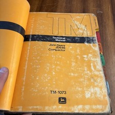John Deere JD646 646B Compactor Technical Manuals TM-1073 TM1116 & Operators