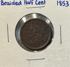Photo of a 1853-P Large Cent from an eBay listing that sold on Jul 20, 2026