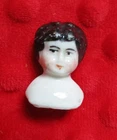 Antique Civil War Era China Head Doll Parts Tiny 1  1/8 "
