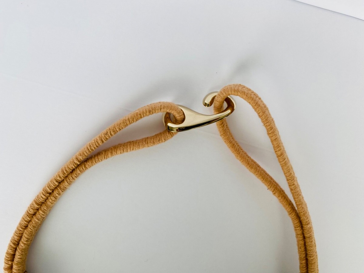 R.O.C Made In Taiwan Vintage Y2K Cream Rope  Belt- Beaded Faux Pearl S/M Vintage R.O.C. beaded Boho Belt made in | Mercari main image 3