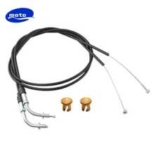 For Harley-Davidson Sportster XL883 XL1200 New Throttle and Idle Cable Set 