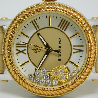 Judith Ripka Genuine Leather Quartz Analog Women display picture 3