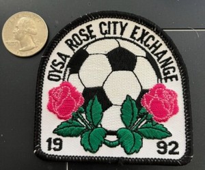 Vintage 1992 OYSA Oregon Youth Soccer Association  Rose City Exchange  PATCH