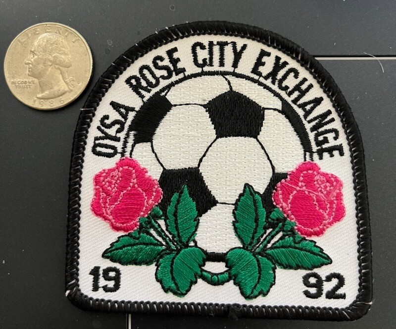 Vintage 1992 OYSA Oregon Youth Soccer Association  Rose City Exchange  PATCH