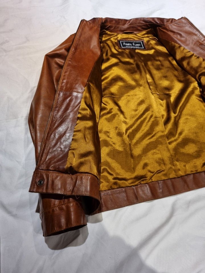 Men Leather Bomber Jacket eBay
